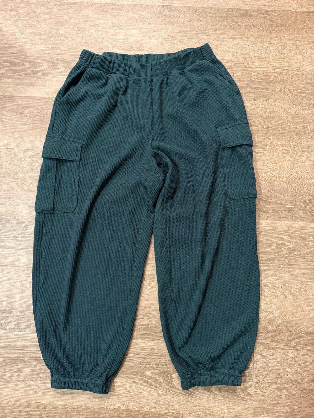 aerie Dark Teal Cargo Joggers